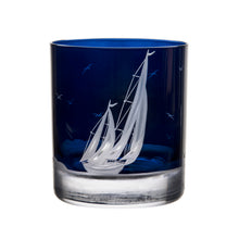 Load image into Gallery viewer, Golden Age Of Yachting Double Old Fashioned Glass By Artel
