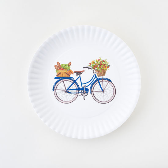 Bike Melamine Platter