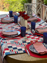 Load image into Gallery viewer, Patriotic Quilt/Tablecloth - One of a kind.
