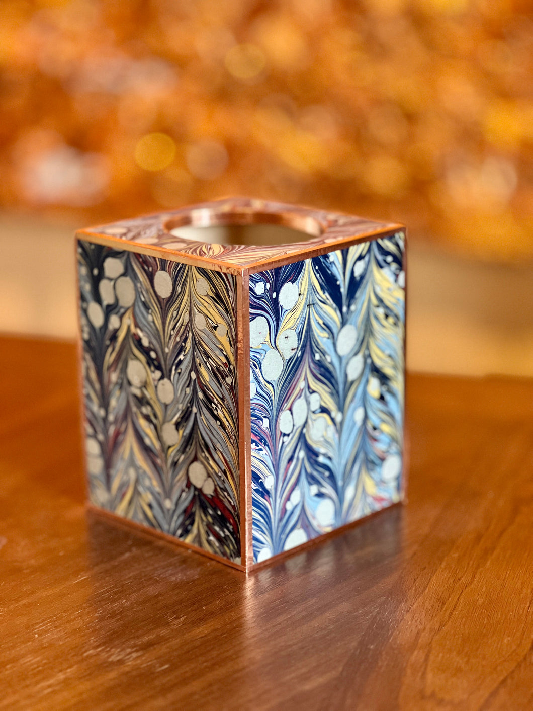 Starry Nights Marble Tissue Box by Shandell's