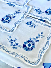 Load image into Gallery viewer, D. Porthault Mers de Chine Blue and White Cocktail Napkins - Set of 6
