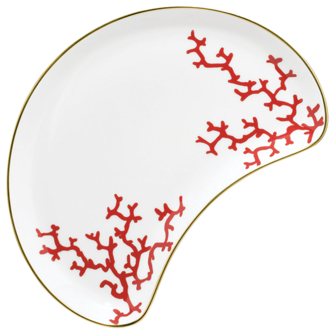 Cristobal Coral Crescent Salad Plate By Raynaud