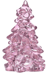 Rose Carnival Glass Christmas Tree