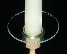Load image into Gallery viewer, Glass Candle Rings - Bobeches - Set of 2
