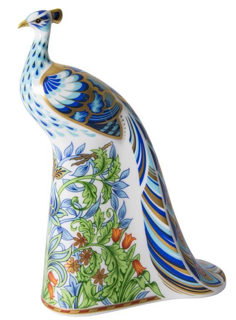 Manor Peacock Paperweight by Royal Crown Derby