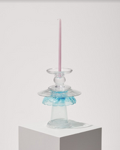 Load image into Gallery viewer, Light Blue Candle Holder By Opaline Atelier
