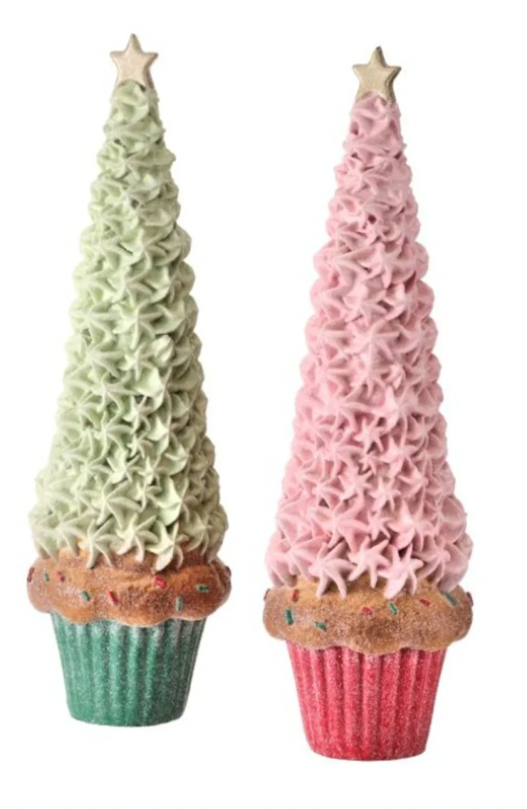 Frosting Cupcake Tree - Set of 2 Assorted