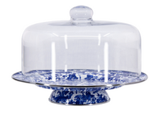 Load image into Gallery viewer, Spatterware Enamel Cake Stand and Dome
