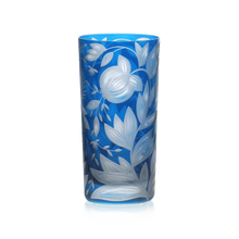 Load image into Gallery viewer, Verdure Etched Floral Highball Glass
