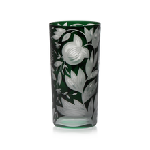 Load image into Gallery viewer, Verdure Etched Floral Highball Glass
