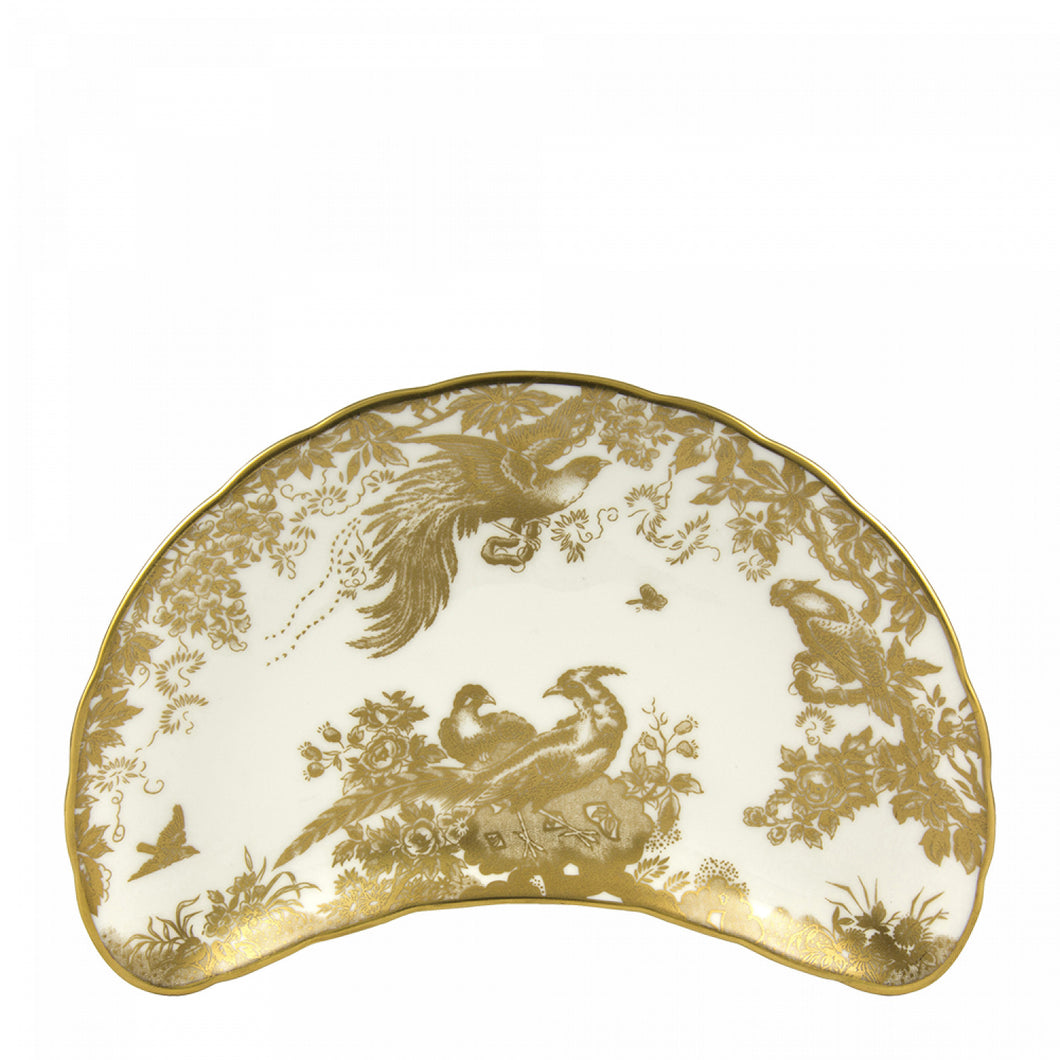 Gold Aves Crescent Salad Plate by Royal Crown Derby