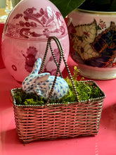 Load image into Gallery viewer, Woven Silver Easter Basket - Set of 3 - Vintage
