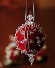 Load image into Gallery viewer, Christmas Red Assorted Vintage Push Pin Ornament - Set of 18
