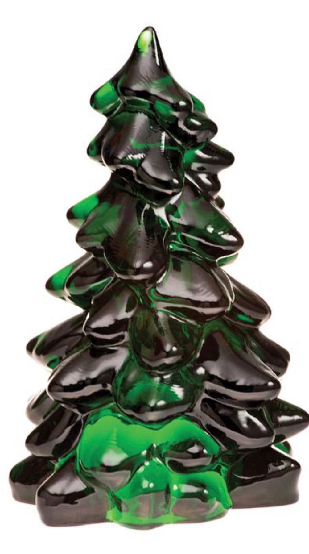 Glass Christmas Tree - Hunter Green