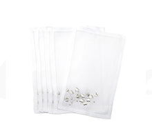 Load image into Gallery viewer, Anagramme Silver Cocktail Napkins by D. Porthault - Set of 6
