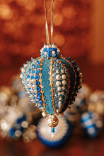 Load image into Gallery viewer, Blue Cameo Collection of Vintage Push Pin Assorted Ornaments - Set of 19
