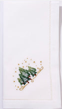 Load image into Gallery viewer, Pine Trees Dinner Napkin with Classic Hemstitch
