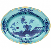 Ginori 1735 Oriente Italiano Iris Oval Flat Platter