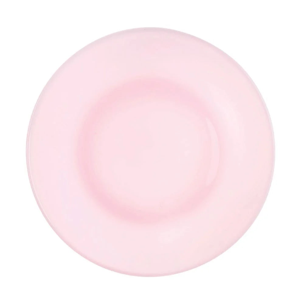 Crown Tuscan Pink Dinner Plate by Mosser Glass