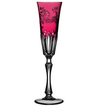Load image into Gallery viewer, Raspberry Springtime Glassware By Varga
