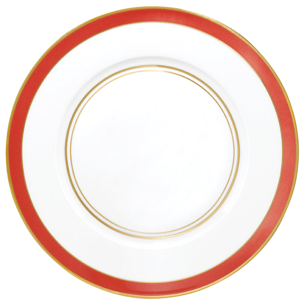 Cristobal Coral Small Band Dinner Plate By Raynaud