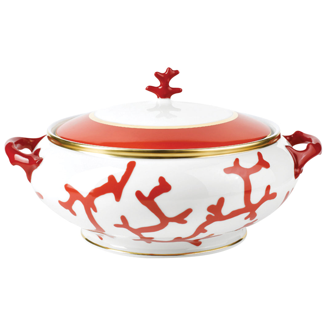Cristobal Coral Soup Tureen By Raynaud